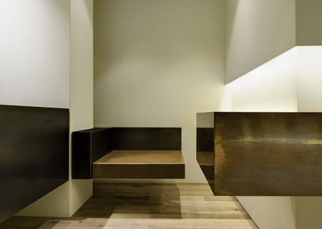 Aesop's new Hollywood Road store features pale oak, copper and blackened steel