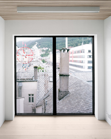 Bergen International Festival offices designed to resemble a workshop