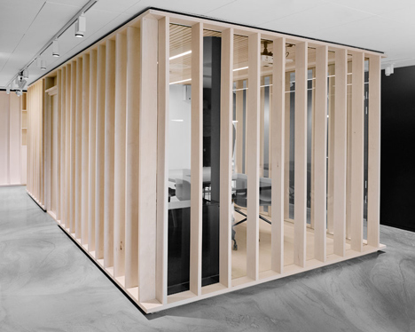 Bergen International Festival offices designed to resemble a workshop