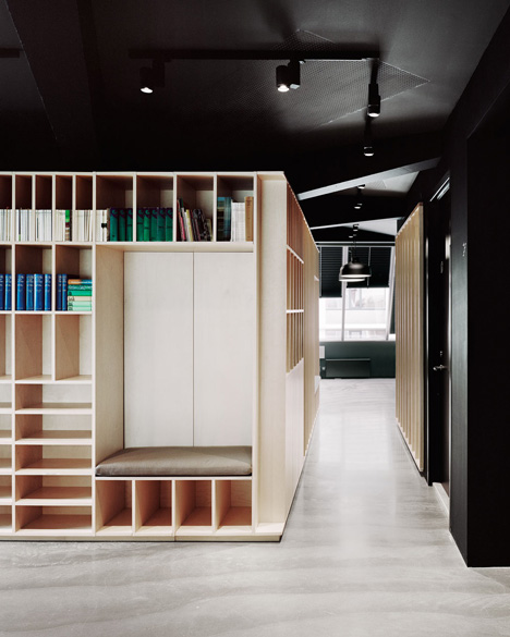 Bergen International Festival offices designed to resemble a workshop