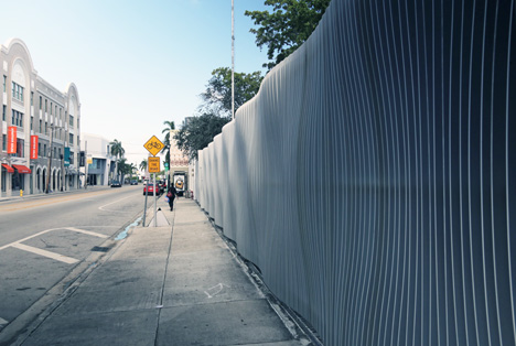 DASH fence by Marc Newson, Miami Design District