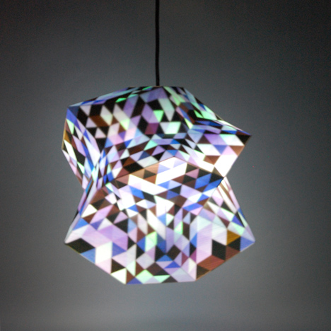 3D-printed Dazzle lamps by Corneel Cannaerts conceal colourful interiors