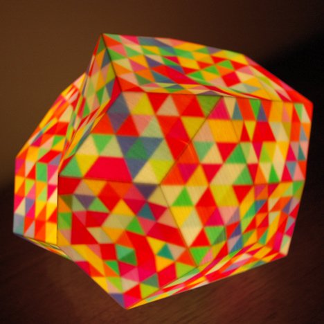 3D-printed Dazzle lamps by Corneel Cannaerts conceal colourful interiors