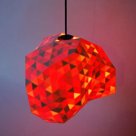 3D-printed Dazzle lamps by Corneel Cannaerts conceal colourful interiors