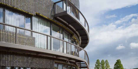 Ecological university building by BDG Architects features a circular plan