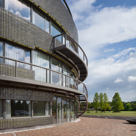 Ecological university building by BDG Architects features a circular plan