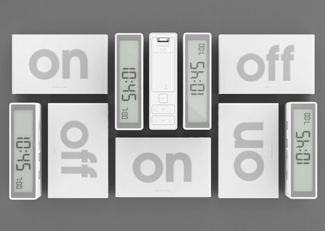 FLIP alarm clock turns off by turning it over