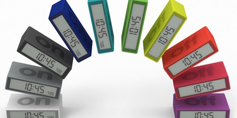 FLIP alarm clock turns off by turning it over