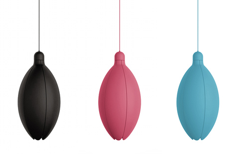 Flower-shaped lamp that blooms at night by Constantin Bolimond