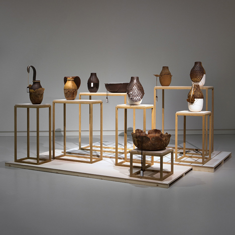 Animal membrane products on show in Formafantasma exhibition