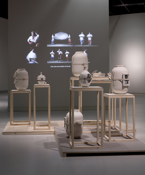 Animal membrane products on show in Formafantasma exhibition