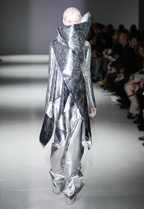 Gareth Pugh dresses models like abominable snowmen and wind-up toys