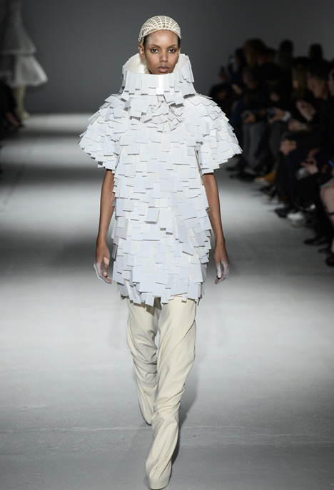 Gareth Pugh dresses models like abominable snowmen and wind-up toys