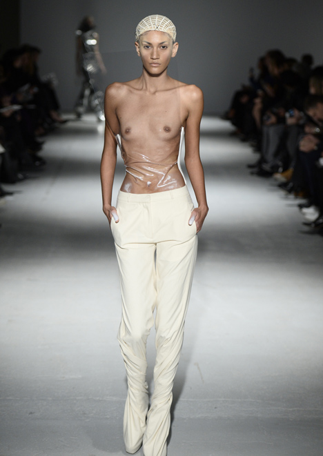 Gareth Pugh dresses models like abominable snowmen and wind-up toys