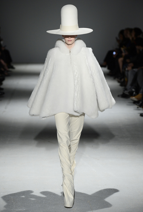 Gareth Pugh dresses models like abominable snowmen and wind-up toys