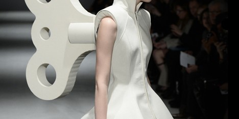Gareth Pugh dresses models like abominable snowmen and wind-up toys