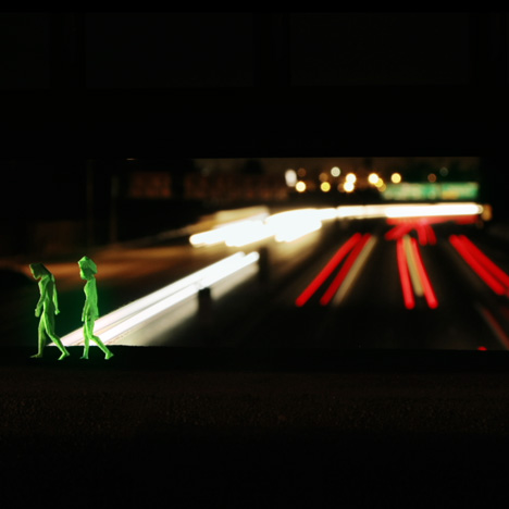 Glowing 3D-printed characters explore LA in Cut Copy music video by PARTY