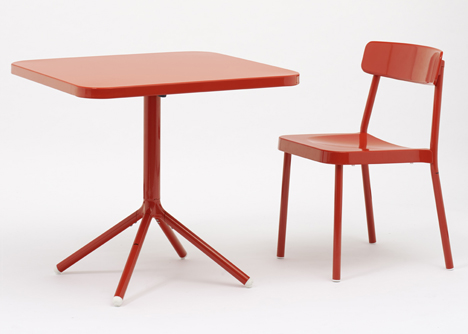 Samuel Wilkinson designs Grace collection of aluminium furniture
