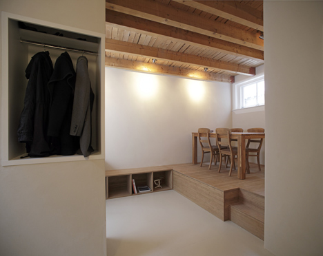 Unknown Architects updates 200-year-old house with twisting staircase and wooden furniture