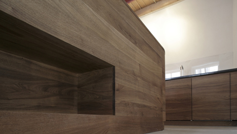 Unknown Architects updates 200-year-old house with twisting staircase and wooden furniture