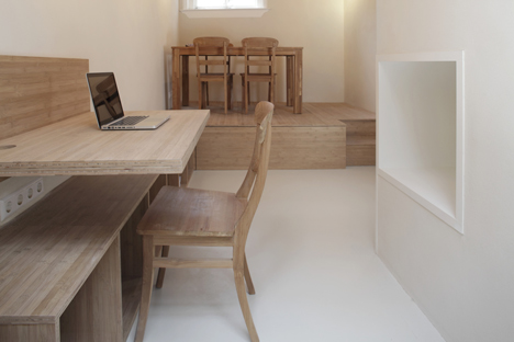 Unknown Architects updates 200-year-old house with twisting staircase and wooden furniture