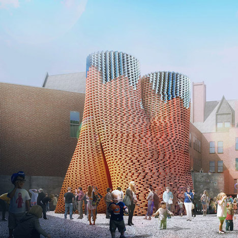 Organic tower grown from agricultural waste wins MoMA PS1 Young Architects Program 2014