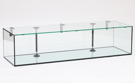 Konstantin Grcic designs glass furniture with moving parts for Galerie Kreo show