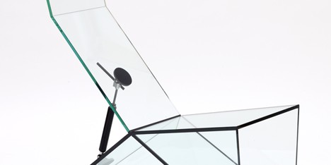 Konstantin Grcic designs glass furniture with moving parts for Galerie Kreo show