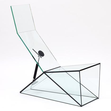 Konstantin Grcic designs glass furniture with moving parts for Galerie Kreo show
