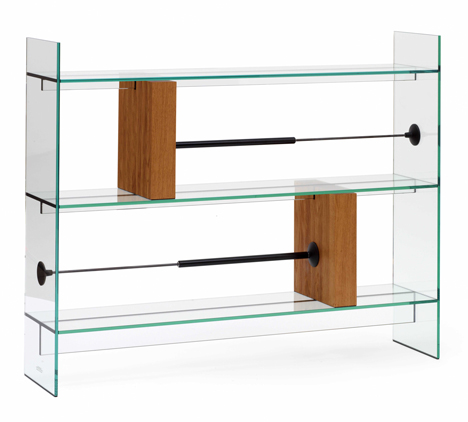 Konstantin Grcic designs glass furniture with moving parts for Galerie Kreo show