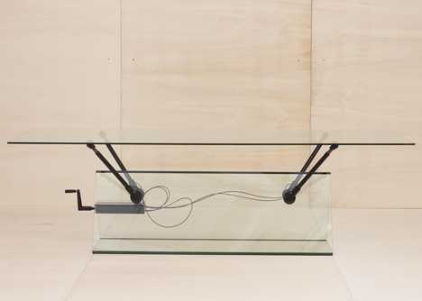 Konstantin Grcic designs glass furniture with moving parts for Galerie Kreo show