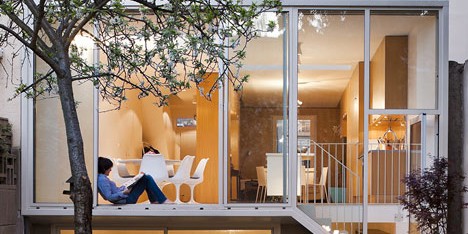 Maison a Vincennes by Atelier Zundel Cristea features glass-walled extension