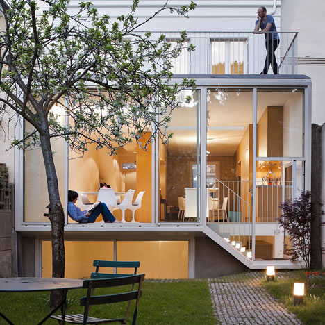 Maison a Vincennes by Atelier Zundel Cristea features glass-walled extension