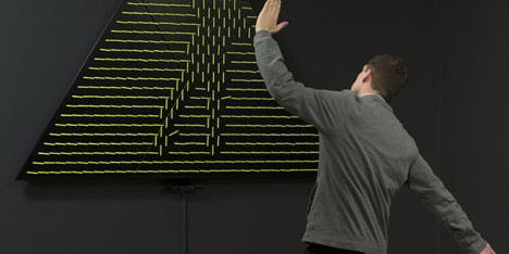 Mechanical Mirrors by Daniel Rozin replicate images using everyday objects