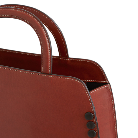 Monica Förster designs leather bags for Palmgrens