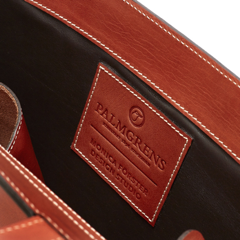 Monica Förster designs leather bags for Palmgrens