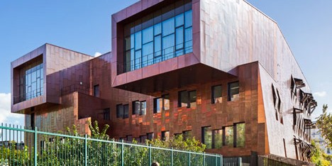 Music conservatory in Paris with cantilevered studios by Basalt Architecture
