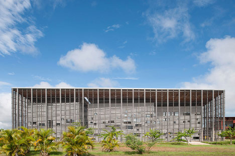 New University Library in Cayenne by RH+ Architecture