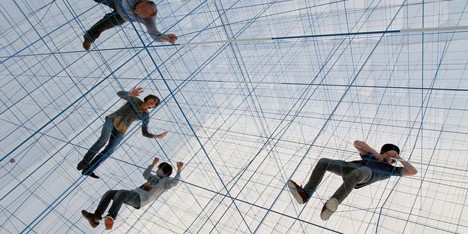 Numen For Use creates 3D grid of ropes inside inflatable installation