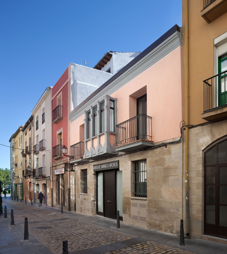 Pilgrim Hostel by Sergio Rojo provides rest stop on a medieval travellers route