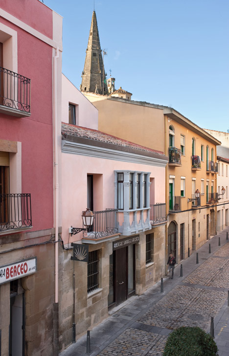 Pilgrim Hostel by Sergio Rojo provides rest stop on a medieval travellers route