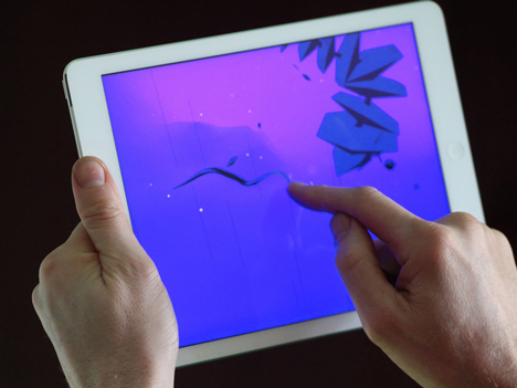 Augmented reality app by Universal Everything creates bespoke images for Radiohead music