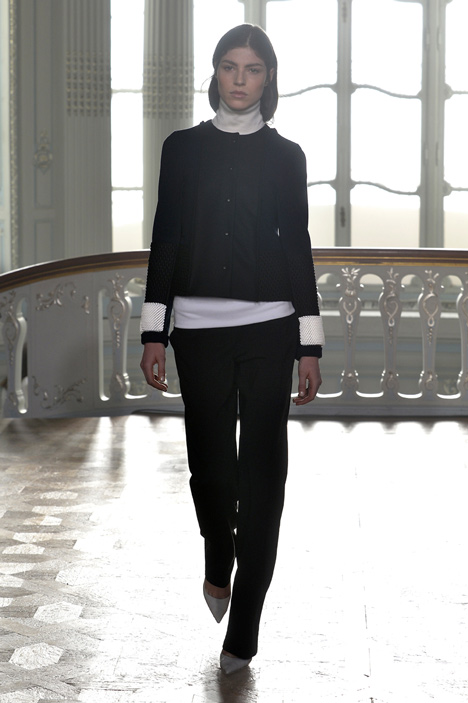 3D-printed fabrics by Richard Beckett woven into Pringle of Scotland's ready to wear garments