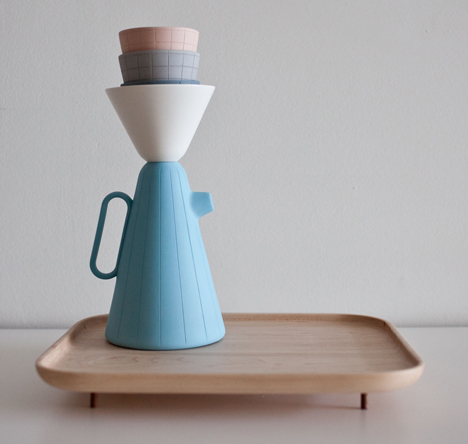 Luca Nichetto and Mjölk collaborate to make coffee set