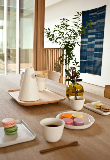 Luca Nichetto and Mjölk collaborate to make coffee set