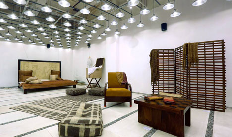 Sunil Sethi Design Alliance chair by Samiir Wheaton at BE OPEN Made In India exhibition
