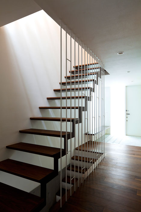 Tokyo house by Atelier Tekuto with skylight designed to "frame the sky"