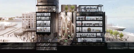 Heatherwick unveils gallery inside grain silo complex for Cape Town's V&A Waterfront