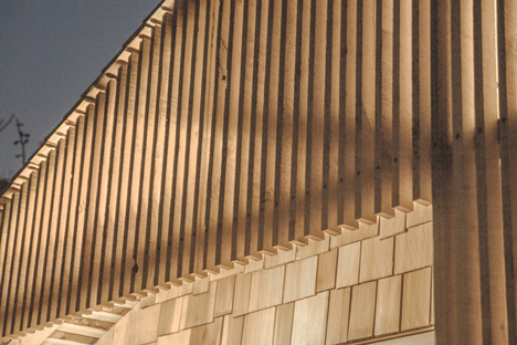 Writer's Shed with a glowing cedar facade by Weston Surman & Deane