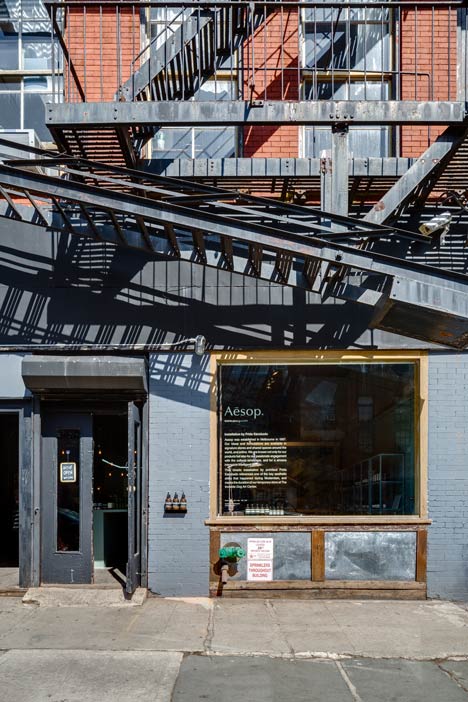 Aesop New York pop up shop installation by Frida Escobedo